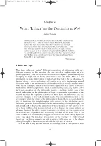 Tractatus Is Not