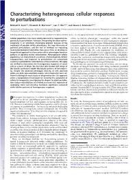 Characterizing Heterogeneous Cellular Responses to Perturbations