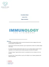 Foundation Block Lecture Three Cell Mediated Immunity