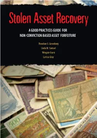 Non-Conviction Based Asset Forfeiture