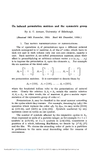 On Induced Permutation Matrices and the Symmetric Group