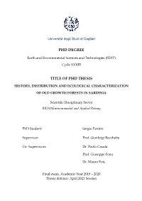 Phd Degree Title of Phd Thesis