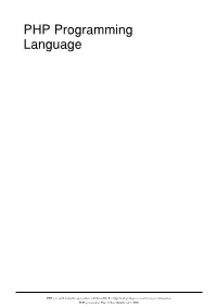 PHP Programming Language