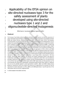 Site-Directed Nucleases Type 3 for The