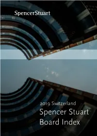 2019 Switzerland Spencer Stuart Board Index ﻿
