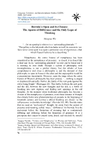 Derrida's Open and Its Closure: the Aporia of Différance and the Only