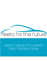 Electric Vehicle Procurement Best Practices Guide