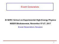 Event Generators