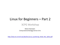 Linux for Biologists
