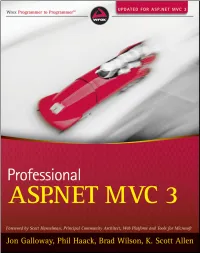 Professional Asp.Net Mvc 3