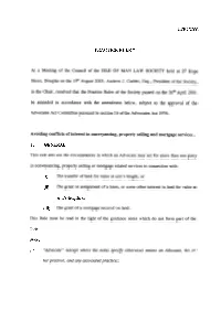 LSR7/2003 PRACTICE RULE 7 Avoiding Conflicts of Interest In