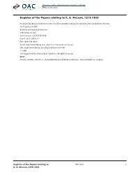 Papers Relating to R. A. Mclean, 1870-1938