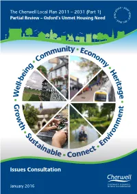 Cherwell Local Plan Part 1 Partial Review - Issues Consultation Contents