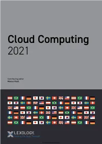 Cloud Computing 2021 Cloud Computing 2021