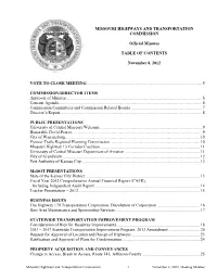 Commission Minutes