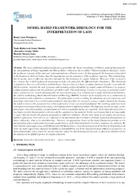 Model-Based Framework Rheology for the Interpretation of Laos