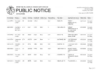 Public Notice &gt;&gt; Licensing and Management System Admin &gt;&gt;