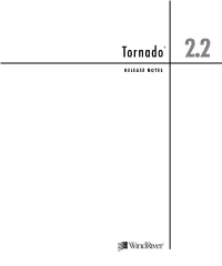 Tornado-Releasenotes