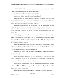 A JOINT RESOLUTION Designating a Portion of Kentucky Route 61 in Adair County in Honor and Memory of Dr