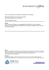 Categoricity of Semigroups