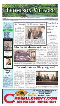 Killingly), Chair Ing with Education Issues, the Sec- of the Task Force on Domestic Ond Concerning Services for Sur- Violence, and Rep
