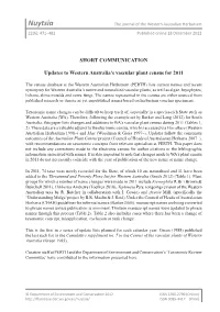 Nuytsia the Journal of the Western Australian Herbarium 22(6): 471–482 Published Online 18 December 2012