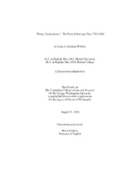 I “Heroic Disobedience”: the Forced Marriage Plot, 1748-1880 by Leah