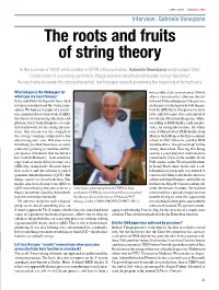 The Roots and Fruits of String Theory