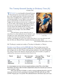 The Twenty-Seventh Sunday in Ordinary Time (A) 4 October 2020