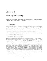Chapter 5 Memory Hierarchy