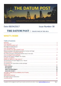 Date 08/04/2017 Issue Number 38 WHAT's INSIDE