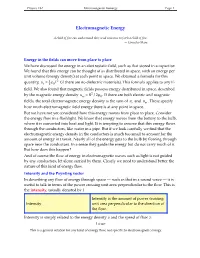 Electromagnetic Energy