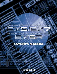 EX5/5R/7 Owner's Manual 4Th Edition