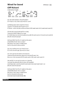 Wired for Sound Difficulty = Aaa Cliff Richard CHORDS USED in THIS SONG G F Em D C Bm Am Am9