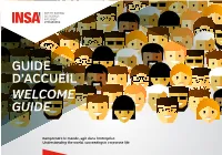 Guide D'accueil Welcome Guide