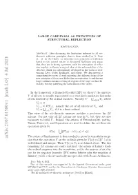 Large Cardinals As Principles of Structural Reflection