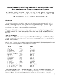 Performance of Grafted and Own-Rooted Vinifera, Hybrid, and American Grapes at Three Locations in Oklahoma