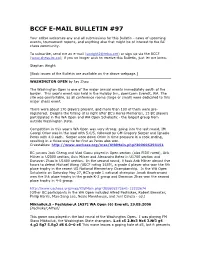 Bccf E-Mail Bulletin #97
