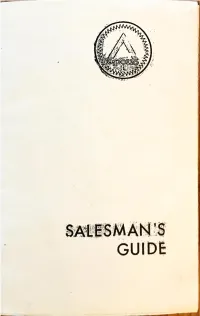 Salesman's Guide Apollo Salesman's Guide Move Customer Around the C Point out the Following