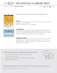 The Science of Effective Mentorship in STEMM (2019)