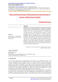 201 Role and Current Status of Infrastructure in the Economy Of