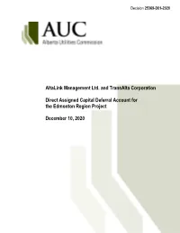 Decision 25369-D01-2020 Altalink and Transalta DACDA for The