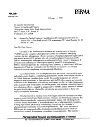 Phrma SPECIAL 301 SUBMISSION 2008 OVERVIEW