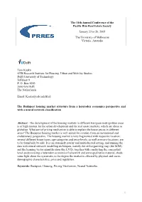 The Budapest Housing Market Structure from a Heterodox Economics Perspective and with a Neural Network Classification