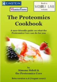 The Proteomics Cookbook