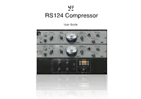 Waves RS124 User Guide