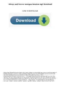 Always and Forever Marques Houston Mp3 Download