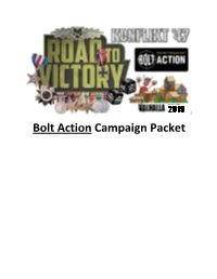 Bolt Action Campaign Packet