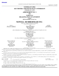 NEWELL RUBBERMAID INC. (Exact Name of Registrant As Specified in Its Charter)