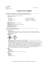 Safety Data Sheet